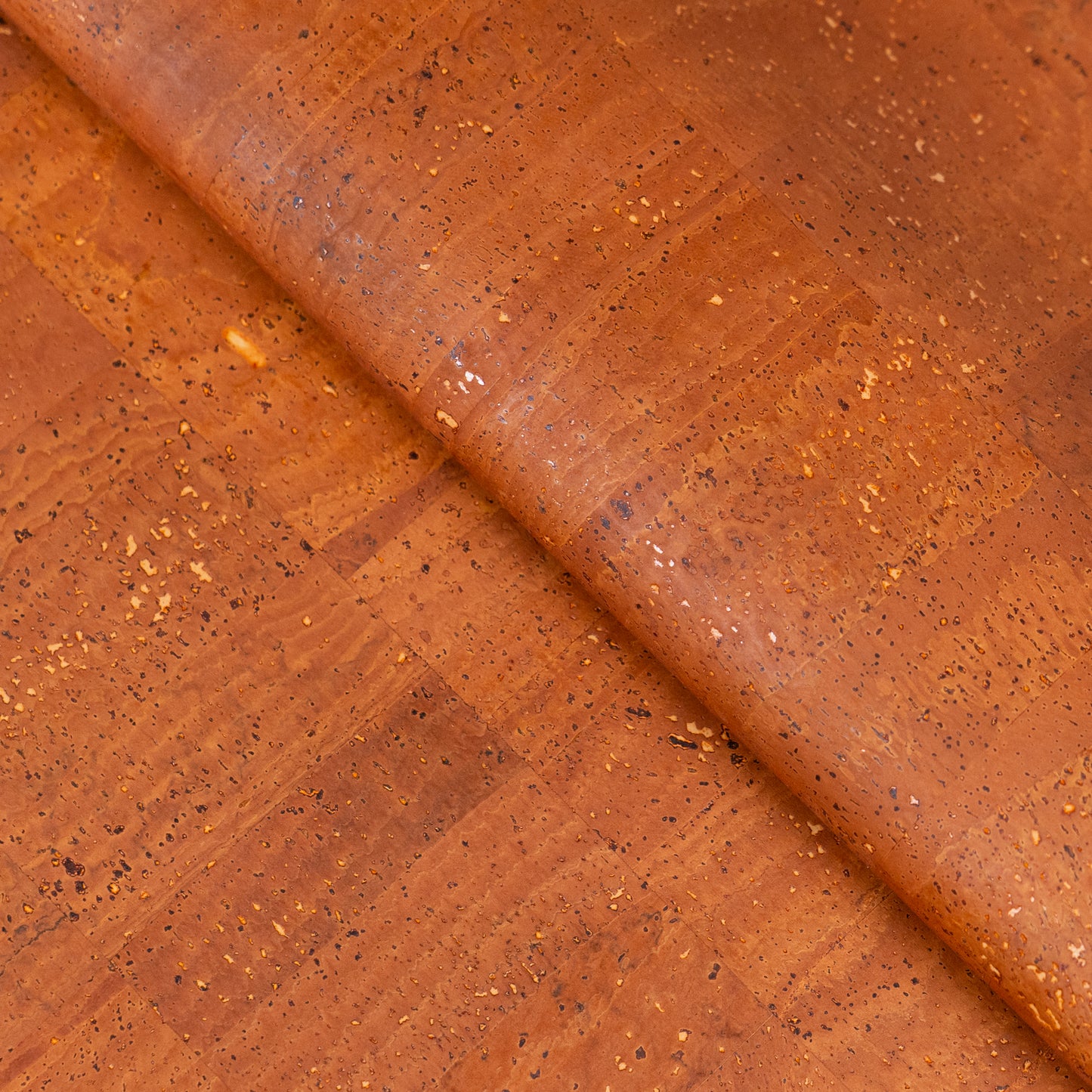 Warm Orange Cork Fabric COF-681