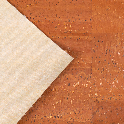 Warm Orange Cork Fabric COF-681