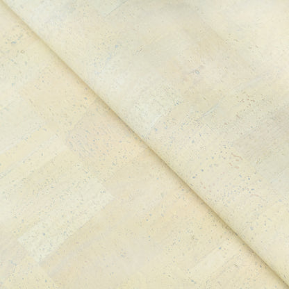 Soft cream natural cork fabric with subtle colorful speckles  COF-680