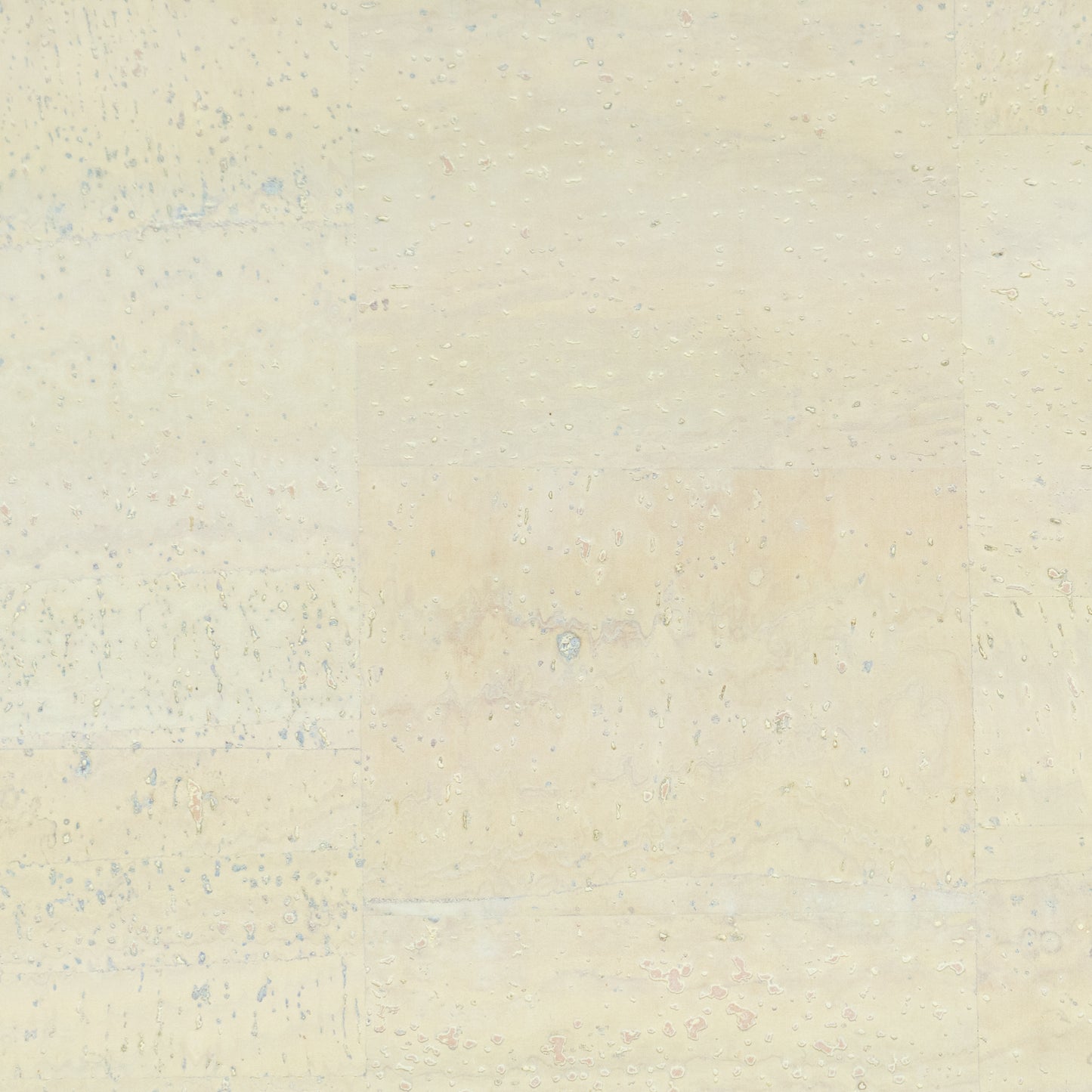 Soft cream natural cork fabric with subtle colorful speckles  COF-680