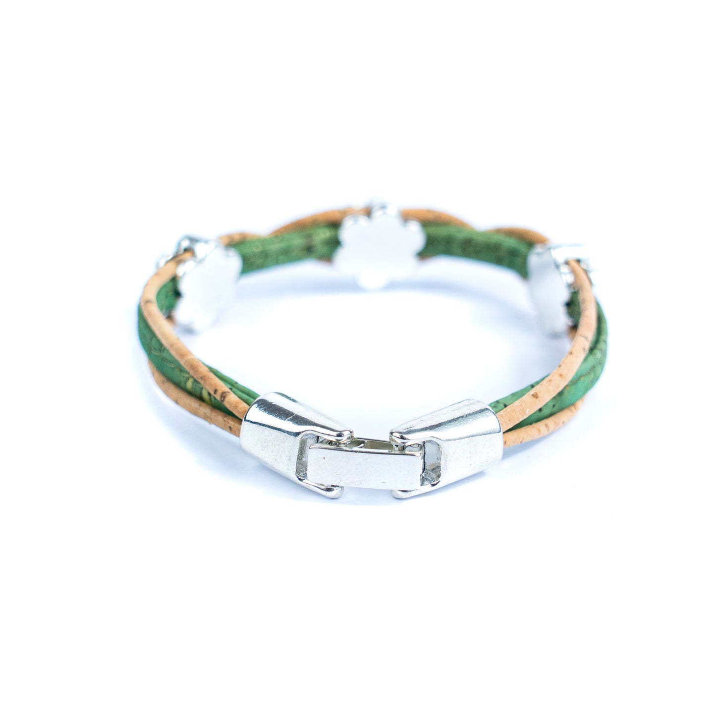 Cork jewelry cork Bracelet for women natural cork with Flower accessories handmade bracelet BR-428-MIX-5