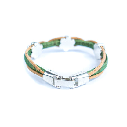 Cork jewelry cork Bracelet for women natural cork with Flower accessories handmade bracelet BR-428-MIX-5