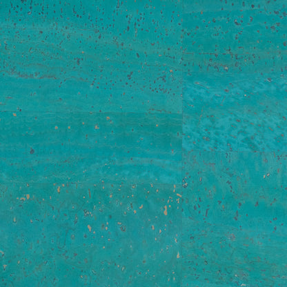 Turquoise Green Cork Fabric COF-679