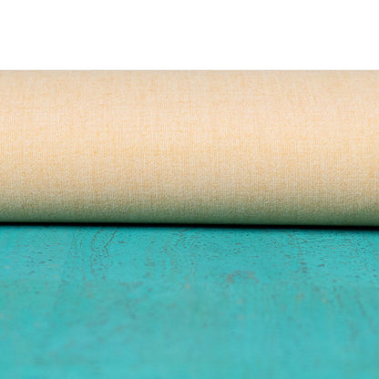 Turquoise Green Cork Fabric COF-679