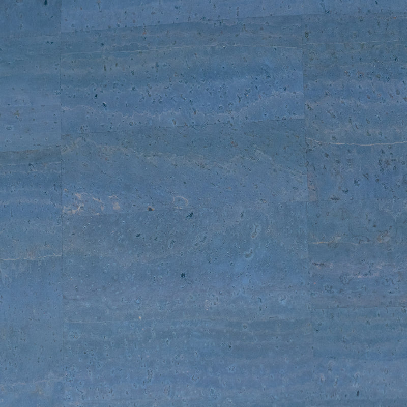 Blue Grey Natural Cork Fabric COF-676