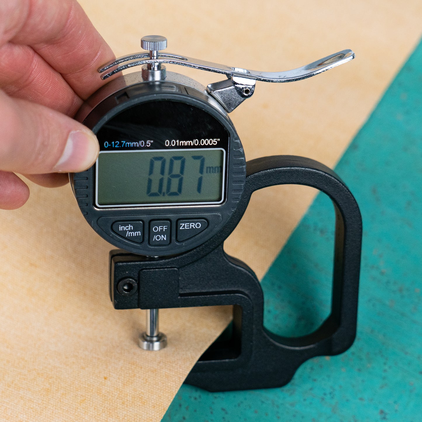 Turquoise Green Cork Fabric COF-679