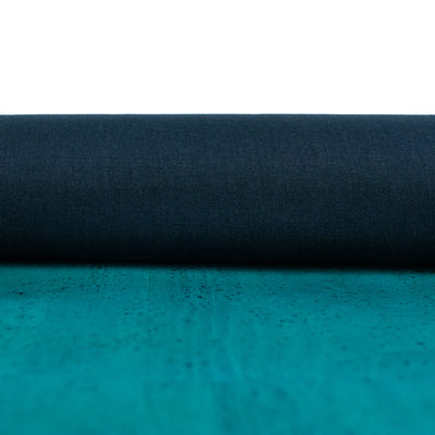 Turquoise Green Natural Cork Fabric COF-675