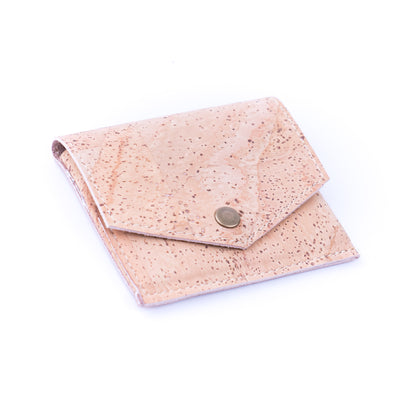 Men’s Cork Card Wallet – Natural & Black Cork BAGP-298AB（5units）