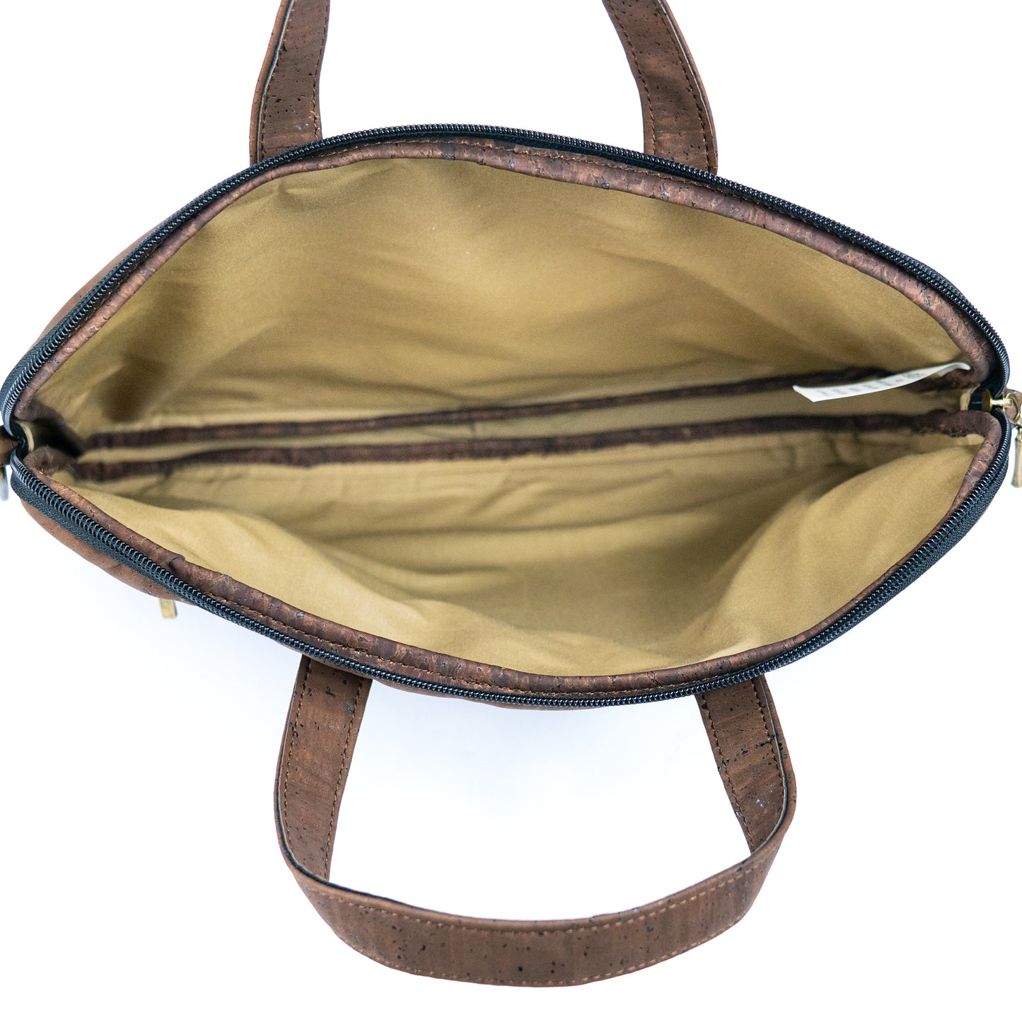 Eco-Friendly Cork Laptop Bag with Front Zip Pocket - Vegan Leather Briefcase BAGP-330