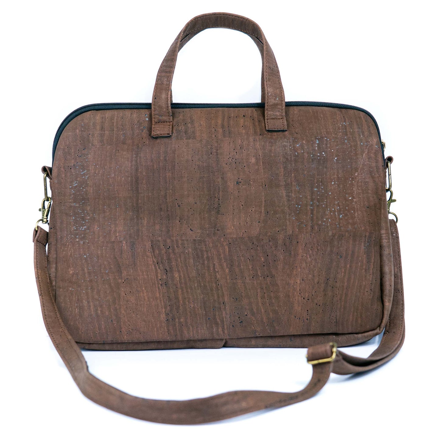 Eco-Friendly Cork Laptop Bag with Front Zip Pocket - Vegan Leather Briefcase BAGP-330