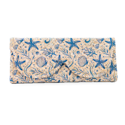 Foldable Cork Glasses Cases – Assorted Prints L-1235-MIX-20（20 units)
