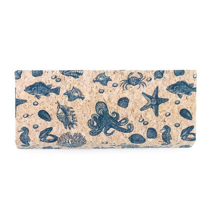 Printed Cork Glasses Cases – Magnetic Closure, Pack of 10 | L-1233-MIX-10