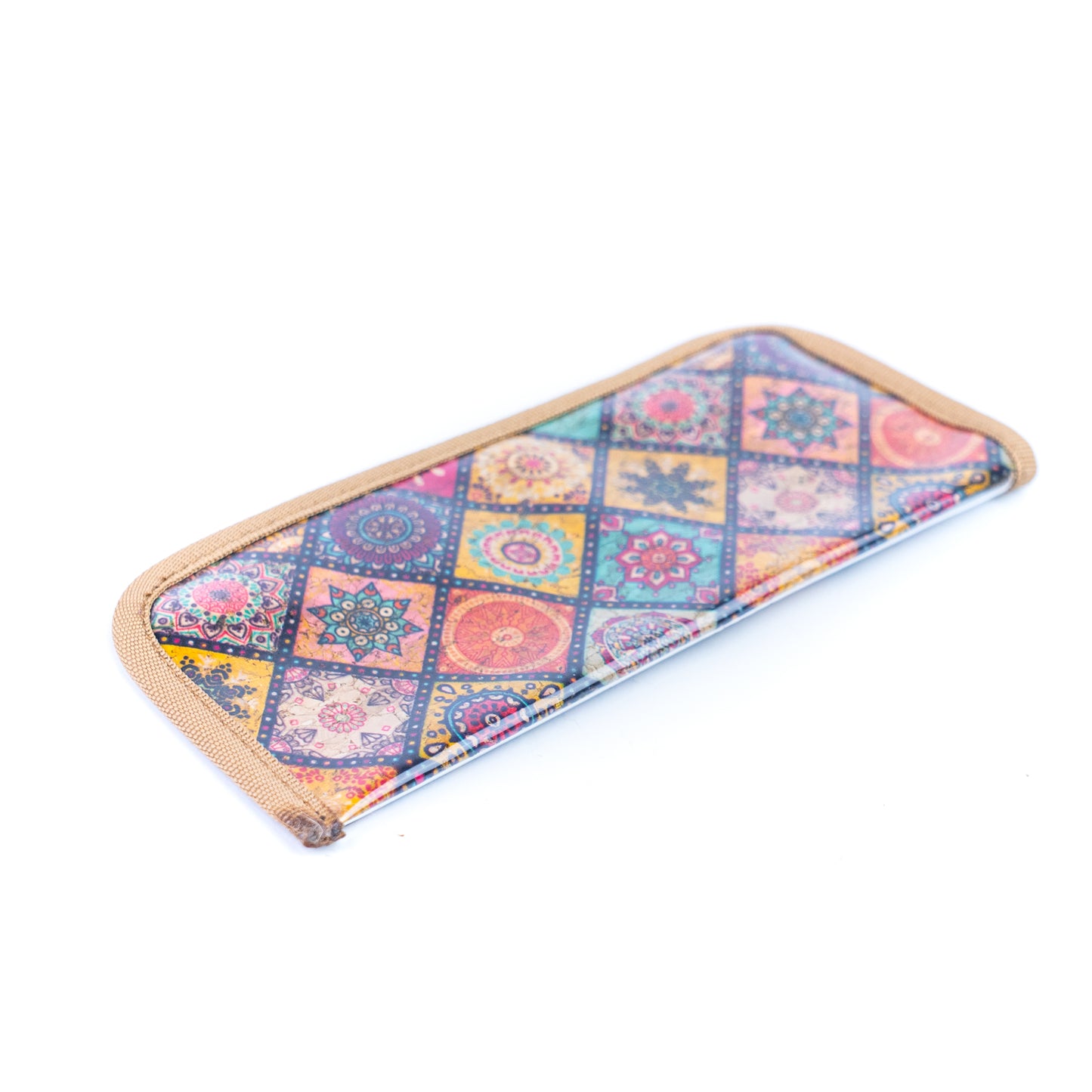12pcs | Cork Glasses Case Clear PVC Front L-1186