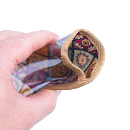 12pcs | Cork Glasses Case Clear PVC Front L-1186