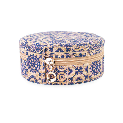 Round Tile Cork Jewelry Box L-1226