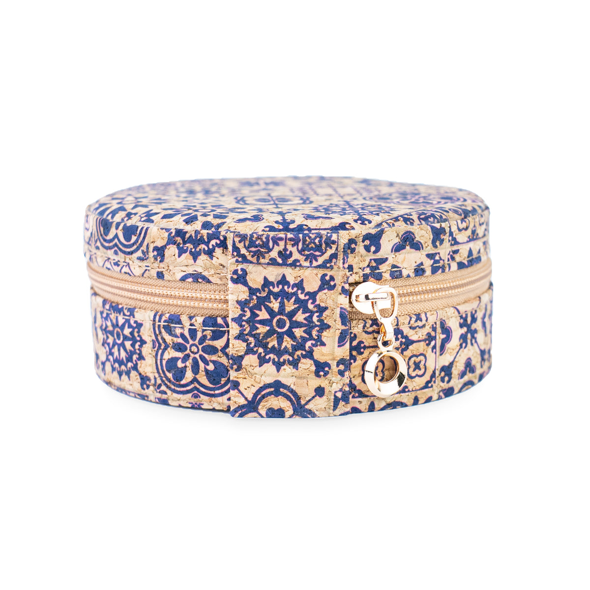 Round Tile Cork Jewelry Box L-1226