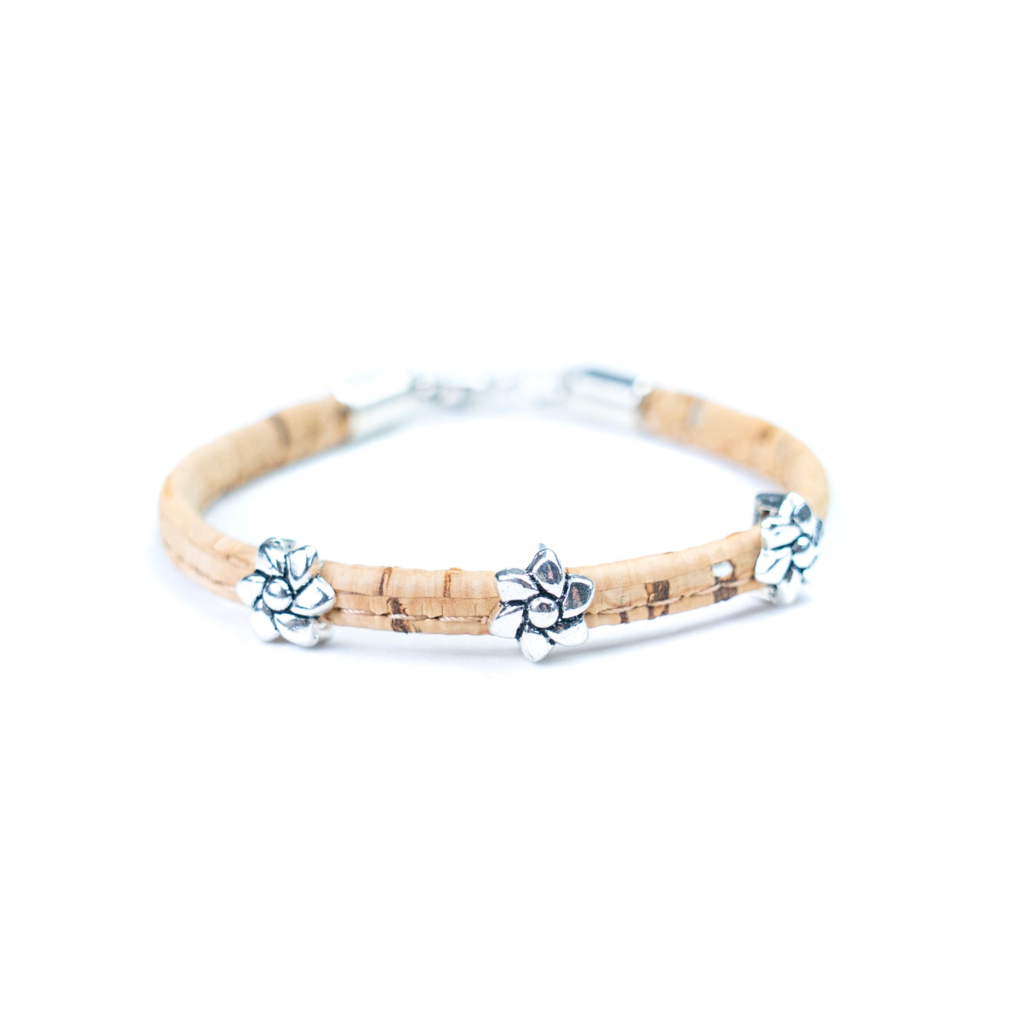 Cork jewelry cork Bracelet for women natural cork with featherhandmade bracelet BR-410-MIX-6