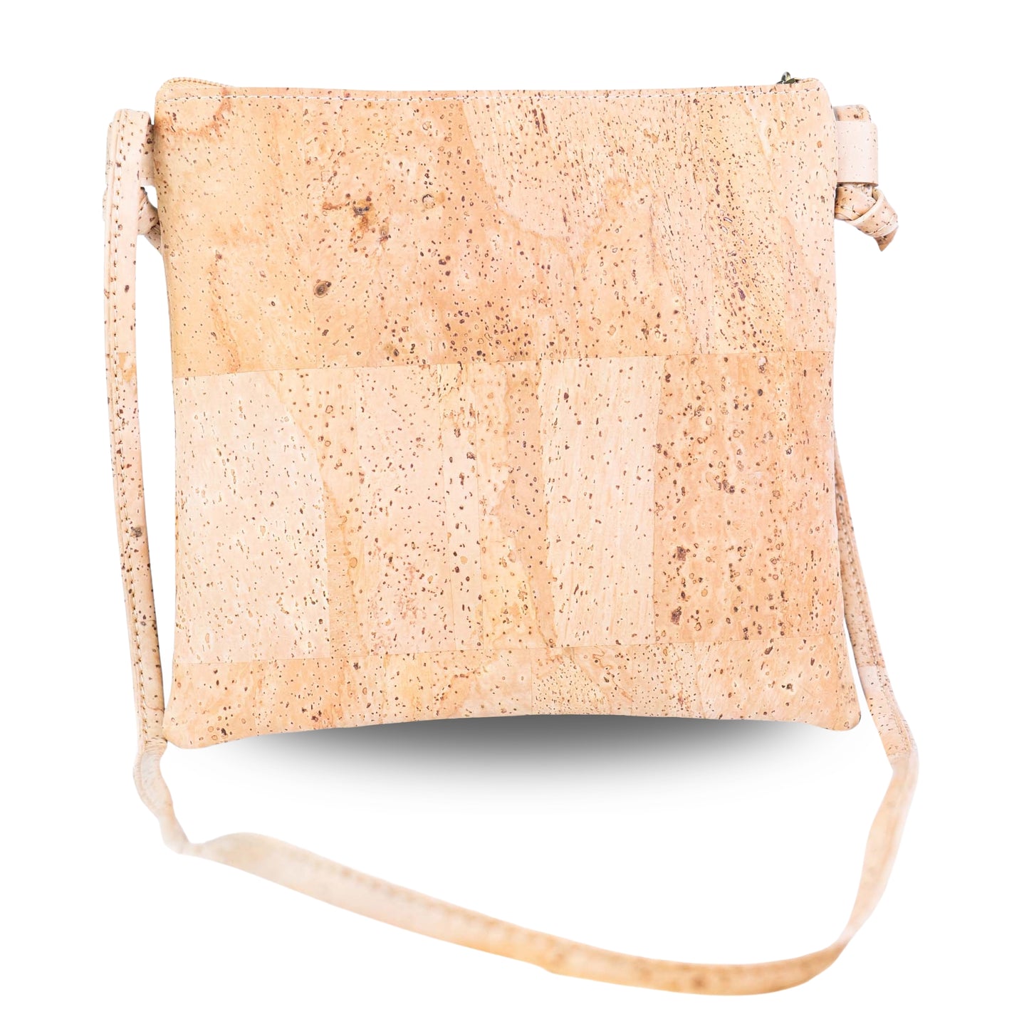 Eco-Friendly Cork Crossbody Bag with Floral Print - Vegan Leather Shoulder Bag - BAGP-342