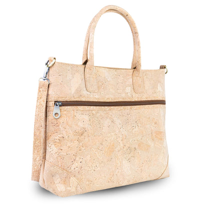 Natural Cork Handbag with Crossbody Strap — BAGD-643