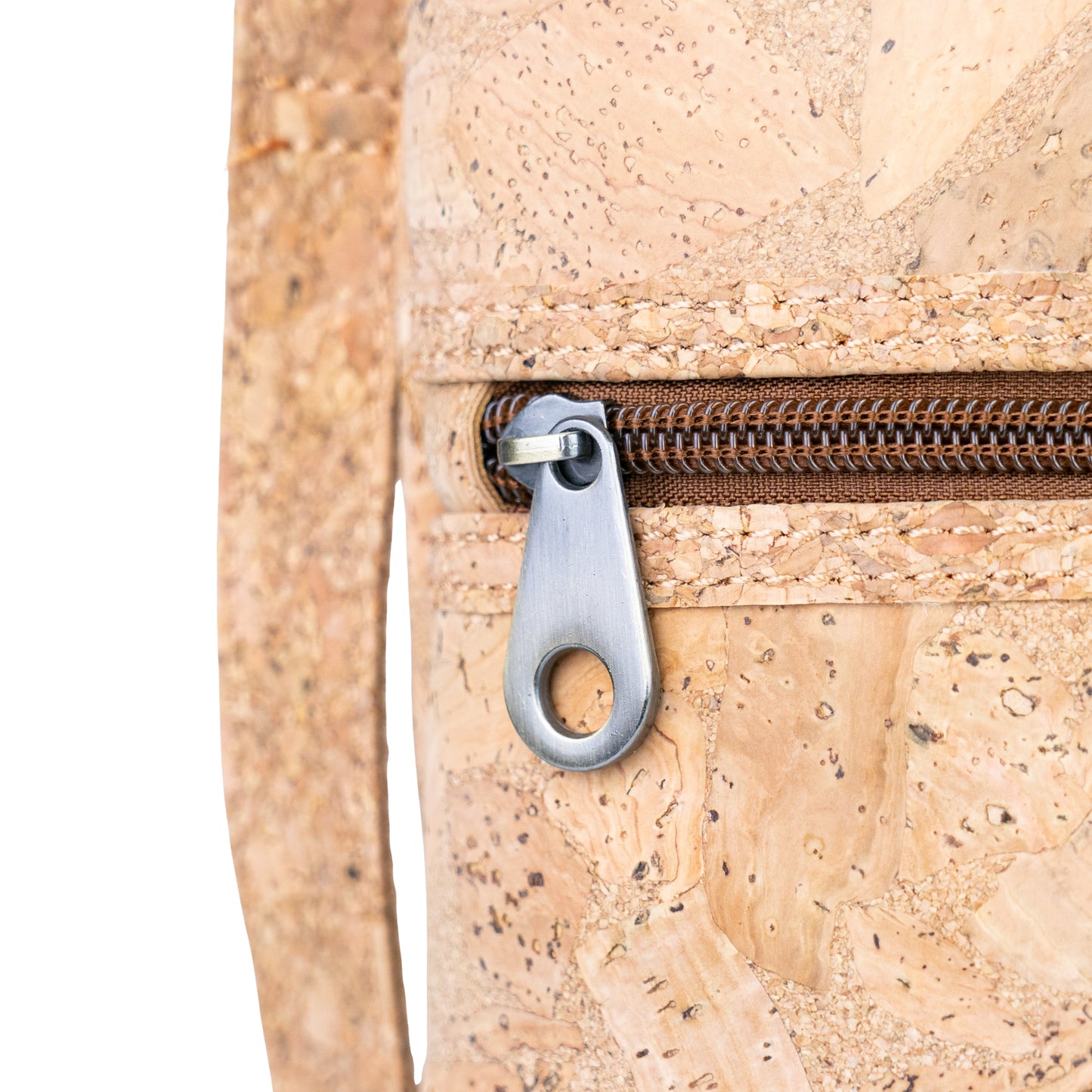 Natural Cork Handbag with Crossbody Strap — BAGD-643
