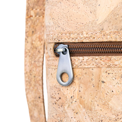Natural Cork Handbag with Crossbody Strap — BAGD-643