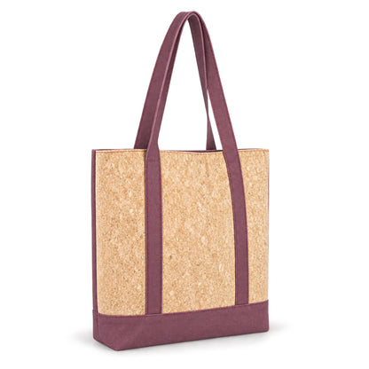 Cork Terra Contrast Cotton Tote Bag — BAG-2415