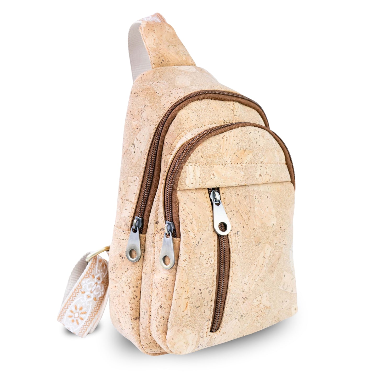 Natural Cork Sling Bag — BAGD-644