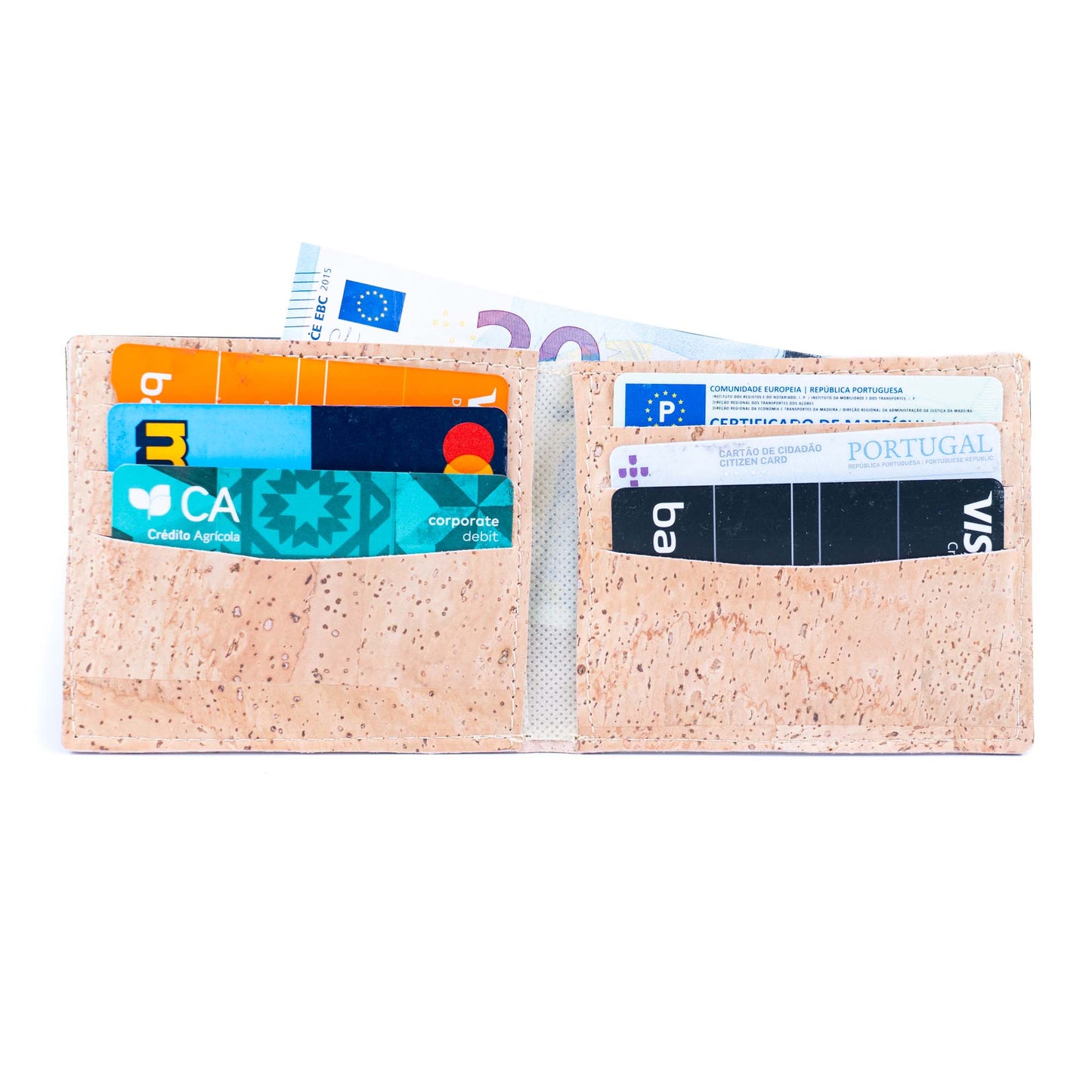 Minimalist Cork Wallet for Men – Natural & Black OptionsBAGP-157（5units）