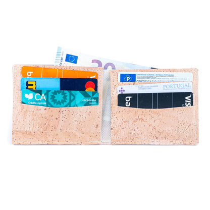 Minimalist Cork Wallet for Men – Natural & Black OptionsBAGP-157（5units）