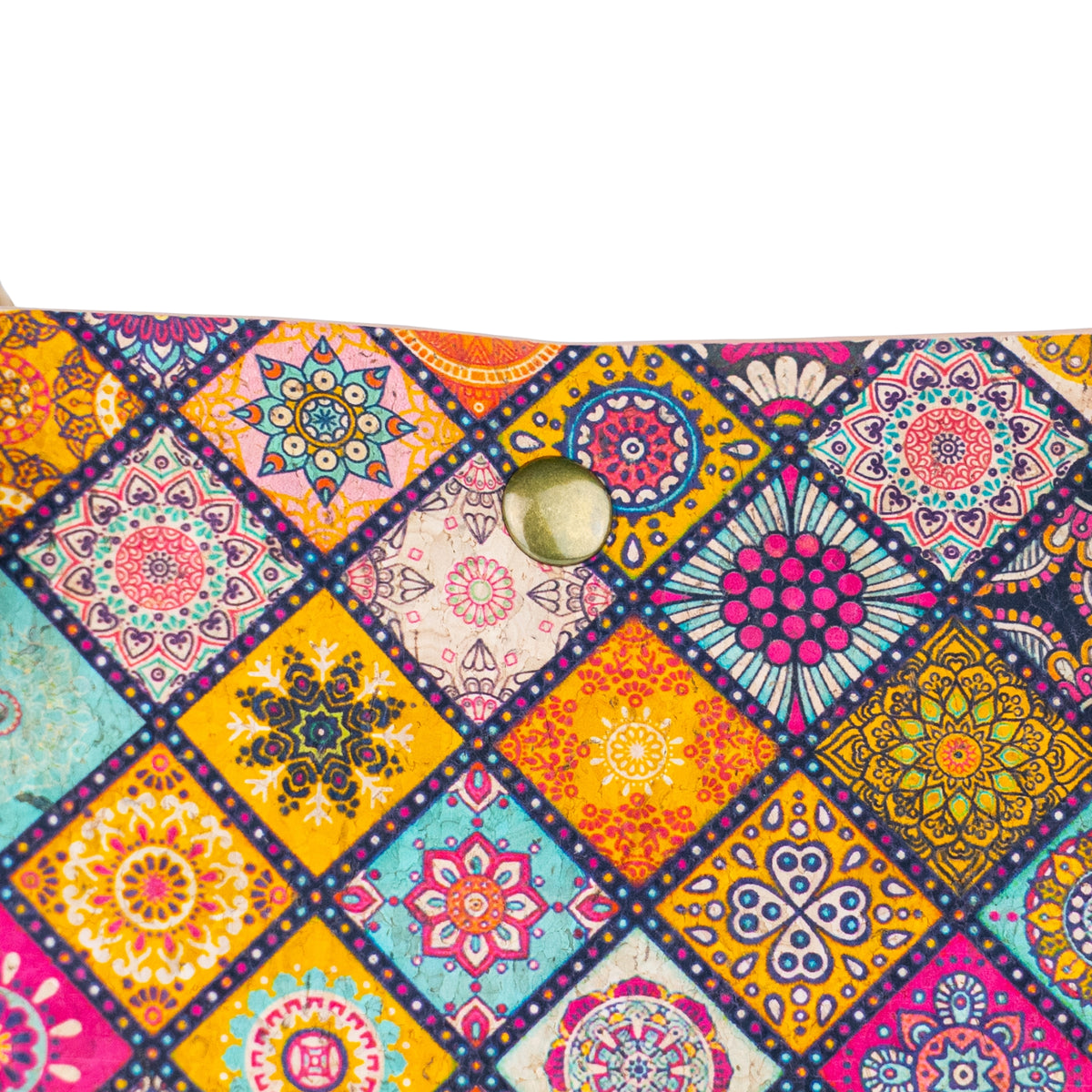 Cork Kaleidoscope Tote Bag with Zip Pouch — BAG-2412