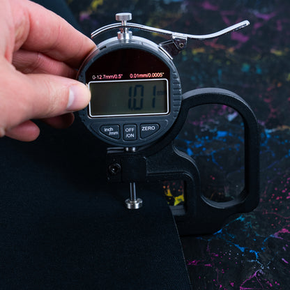 Black Cork Fabric with Multicolor Abstract Splatter Pattern COF-684