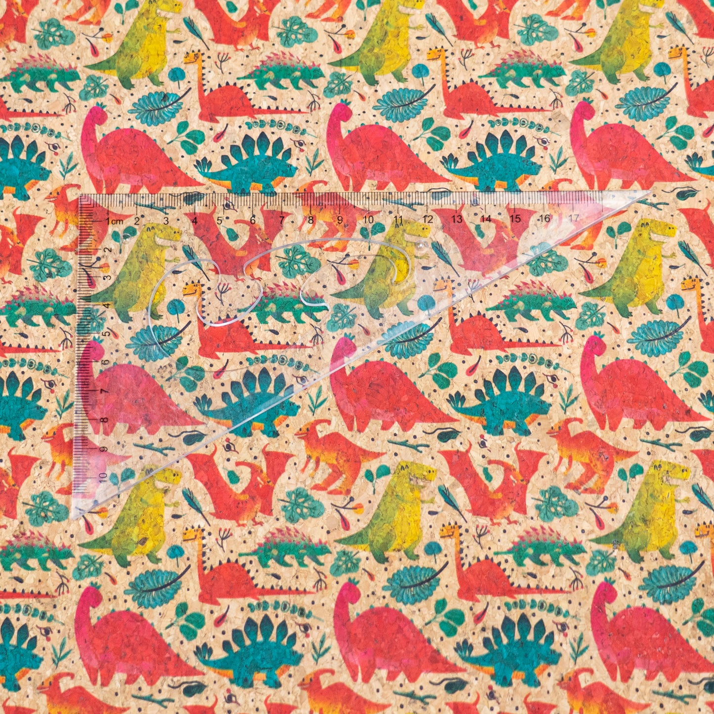 Dinosaur Print Cork Fabric COF-22