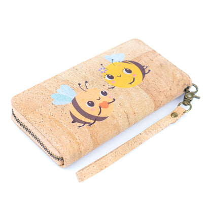 Eco-Friendly Cork Wallet – Animal Floral Design BAG-2020-ABCDE