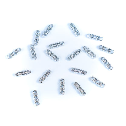 20 Pcs for 3mm round leather Antique Silver 3 stand jewelry supplies jewelry finding D-5-3-15