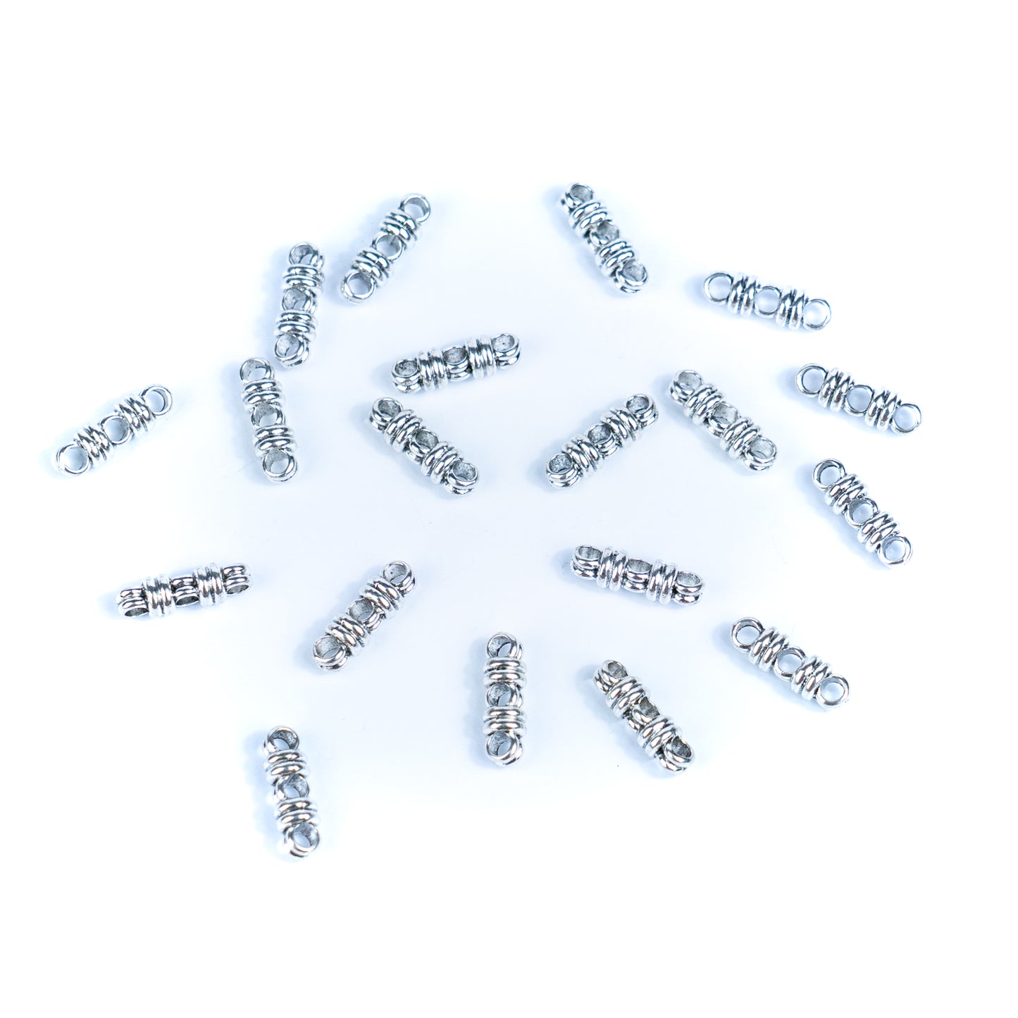 10 Pcs for 3mm round leather Antique Silver 3stand jewelry supplies jewelry finding D-5-3-15