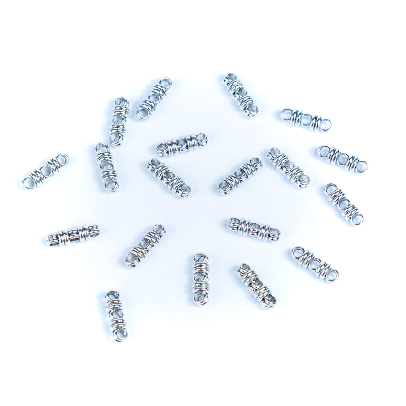 10 Pcs for 3mm round leather Antique Silver 3 stand jewelry supplies jewelry finding D-5-3-15