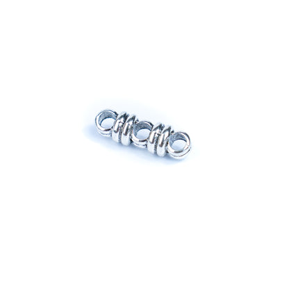20 Pcs for 3mm round leather Antique Silver 3 stand jewelry supplies jewelry finding D-5-3-15