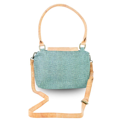 Women’s Cork Satchel Handbag with Top Handles and Detachable Strap BAGP-399