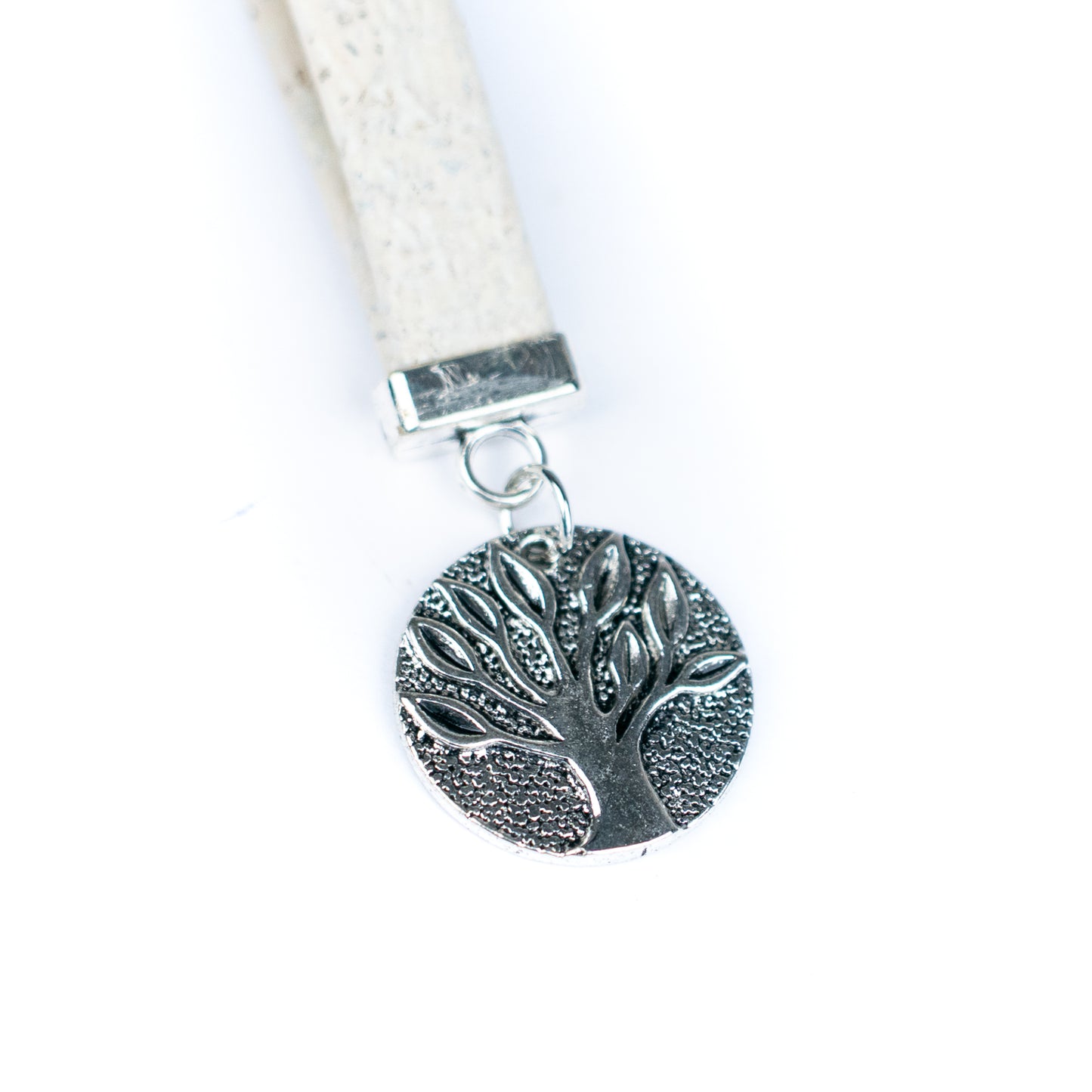 Handmade Cork Keychains with Tree Pendant  I-062-MIX-10