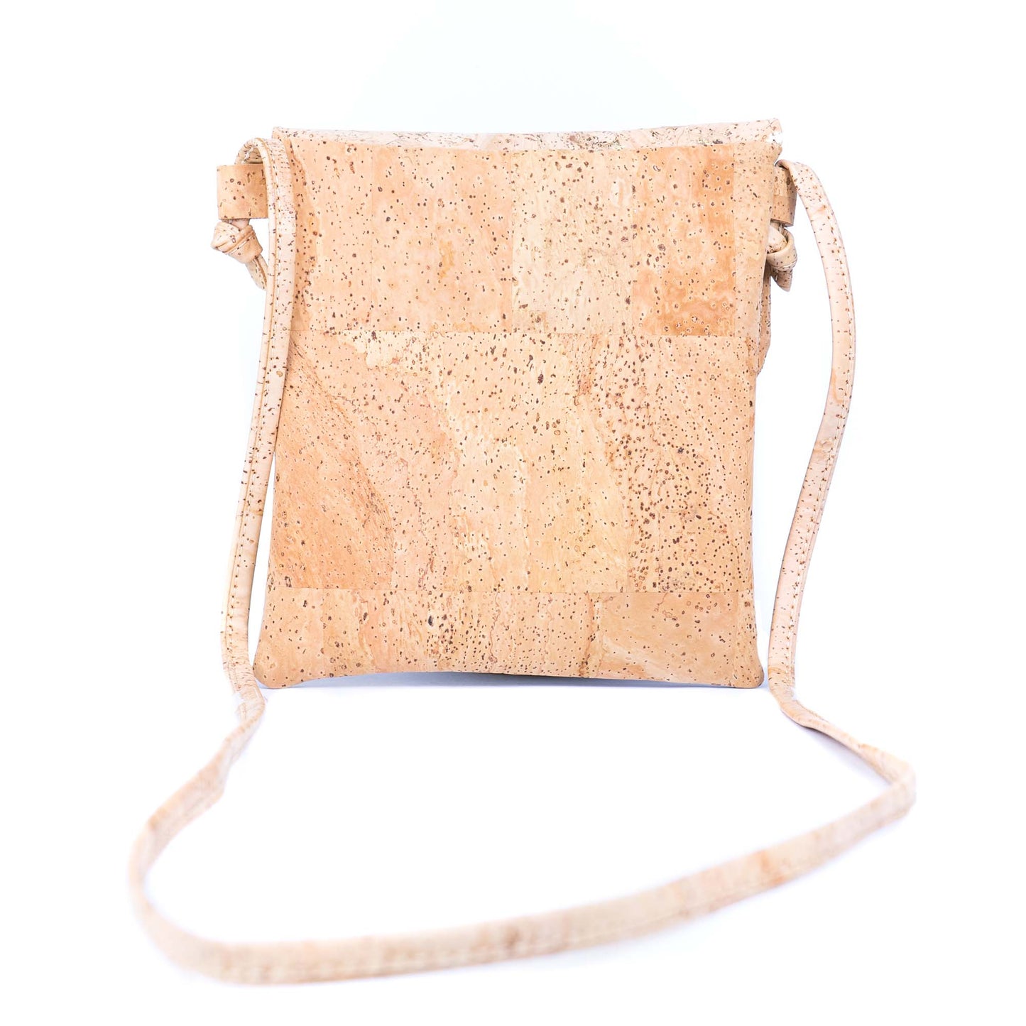 Eco-Friendly Cork Crossbody Bag with Flap Closure - Vegan Leather Shoulder Bag BAGP-344