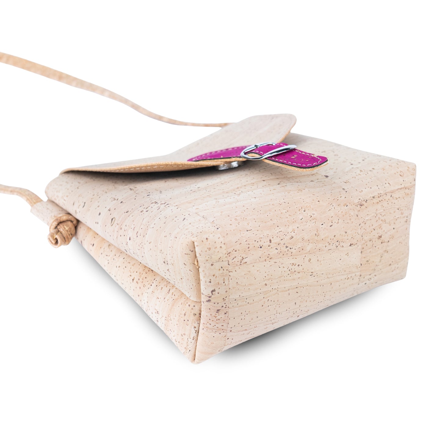 Cork Phone Crossbody Bag | Lightweight Mini Shoulder Bag — Natural Cork Inside & Out BAGP-364