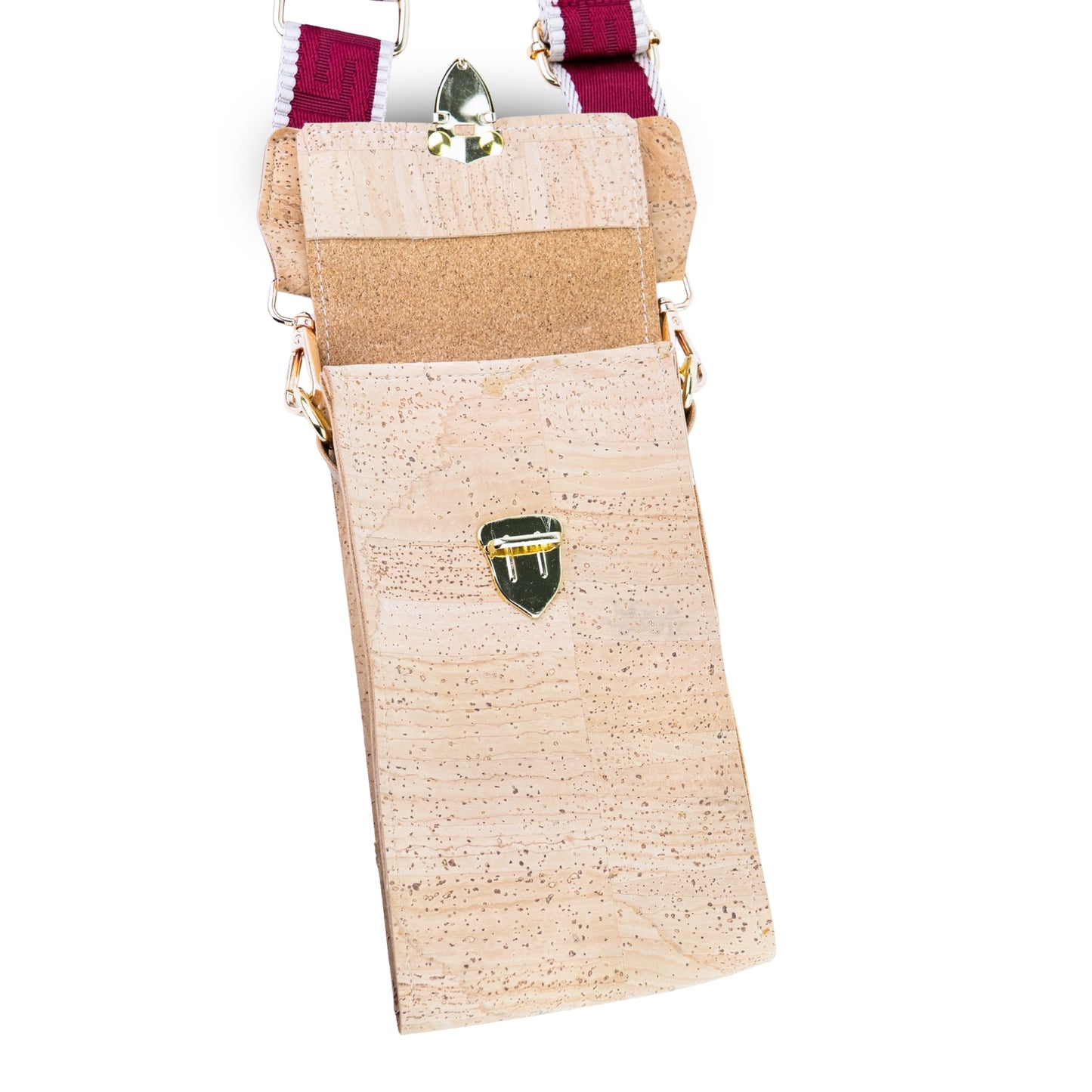 Natural Cork Phone Crossbody Bag with Adjustable Strap BAGP-390