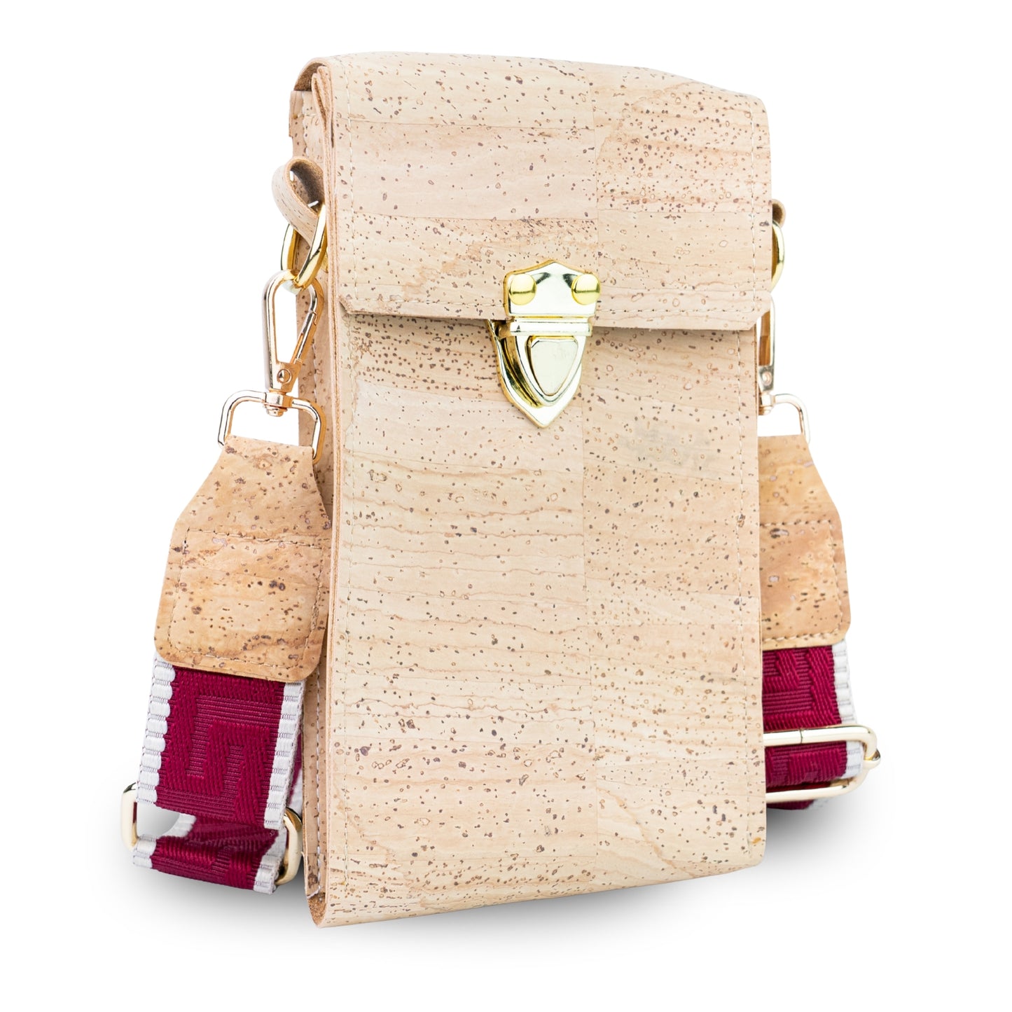 Natural Cork Phone Crossbody Bag with Adjustable Strap BAGP-390