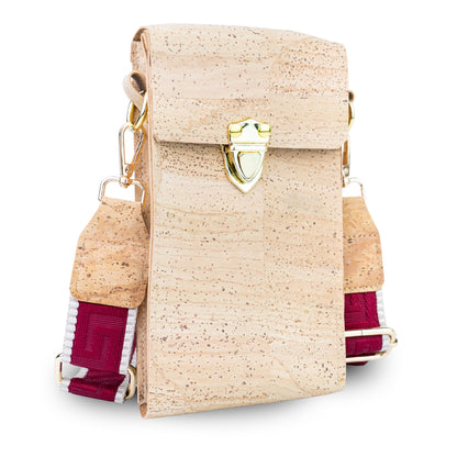 Natural Cork Phone Crossbody Bag with Adjustable Strap BAGP-390