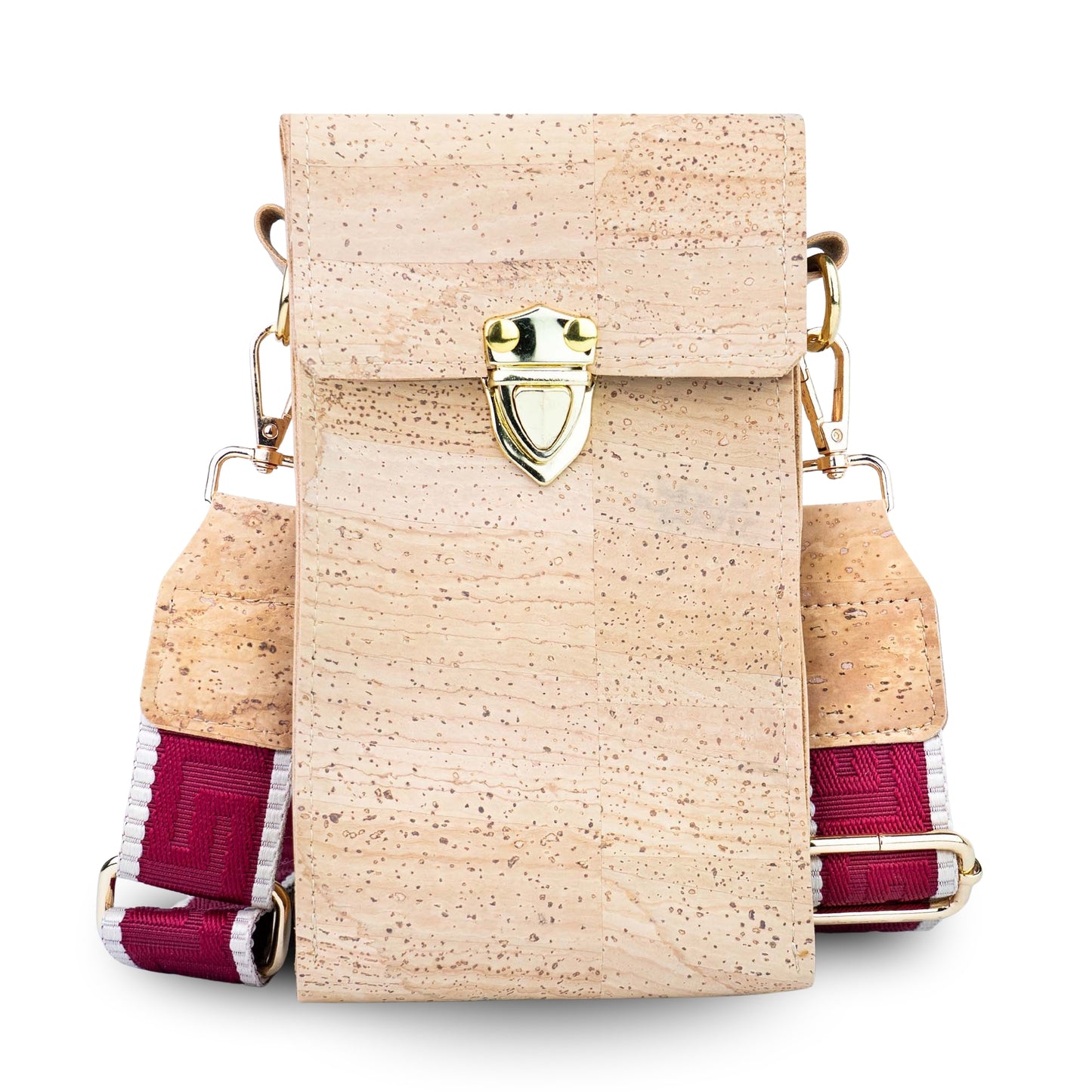 Natural Cork Phone Crossbody Bag with Adjustable Strap BAGP-390