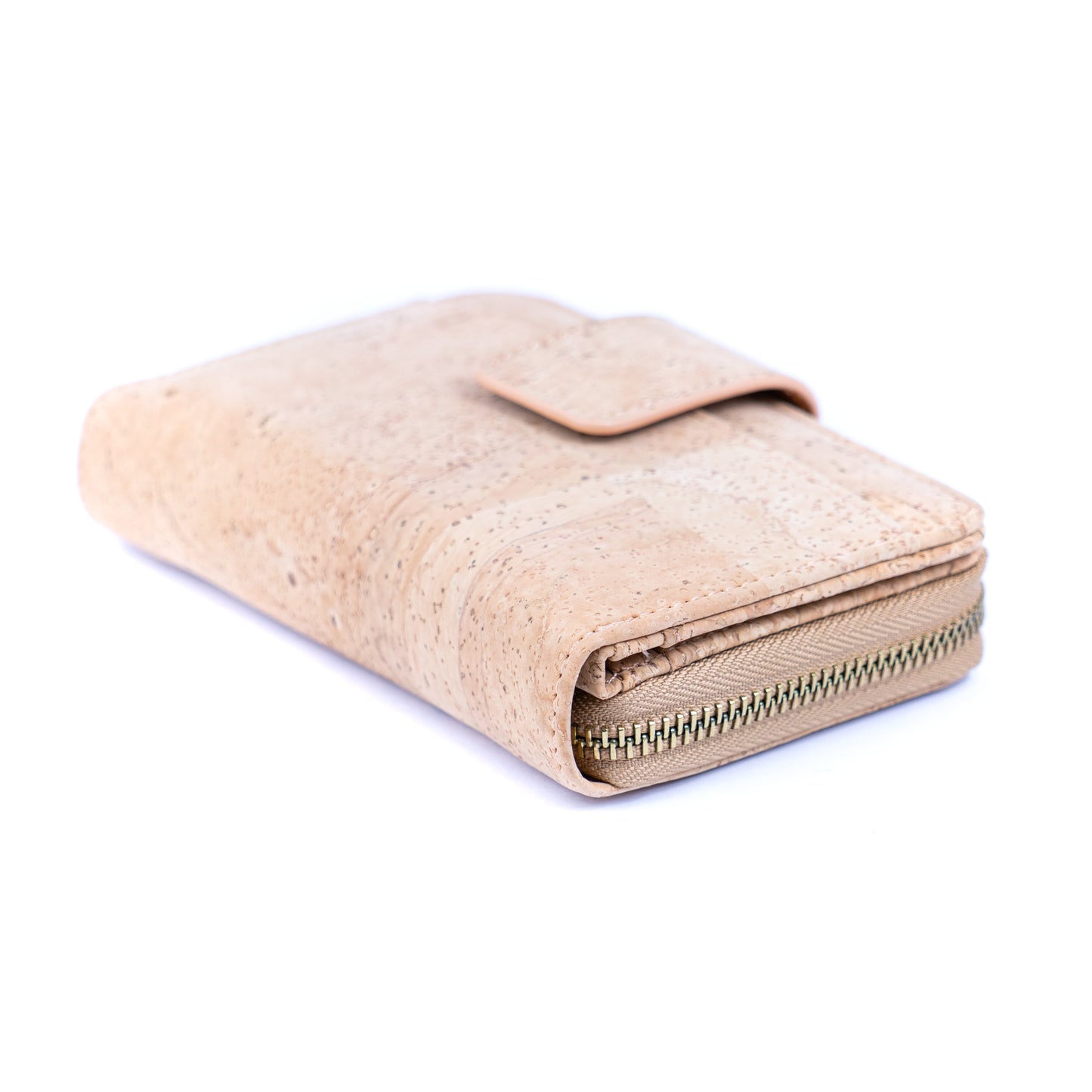 Natural Cork Zip-Around Wallet for Women BAG-2202