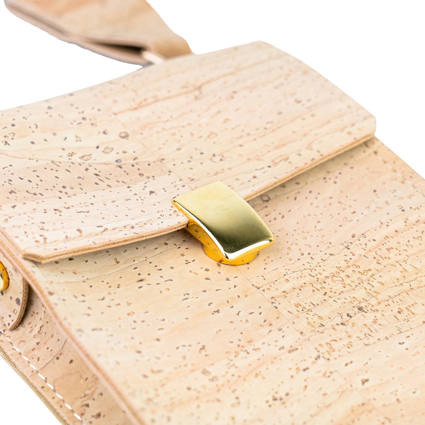 Natural Cork Phone Crossbody Bag with Wide Adjustable Strap BAGP-391