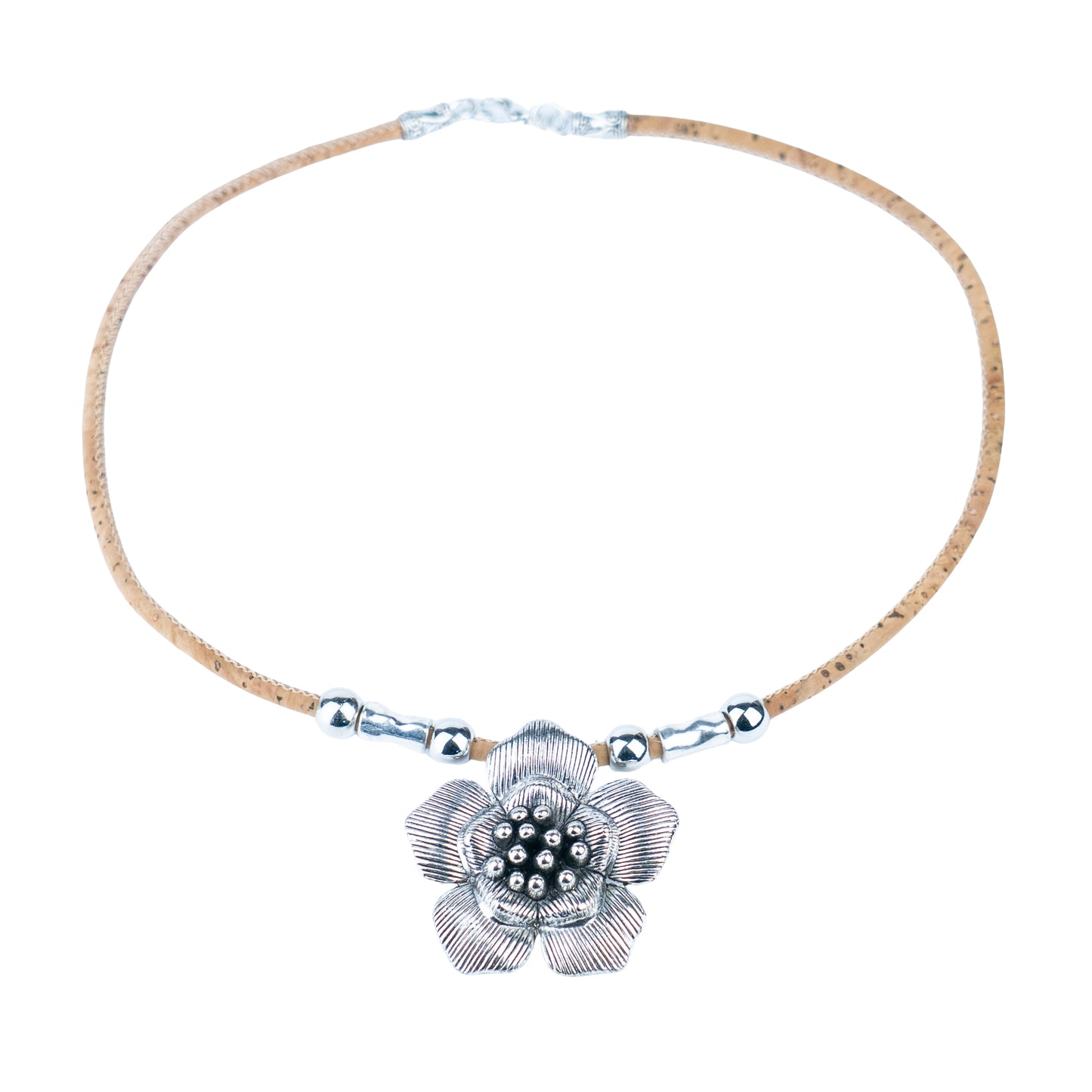 Portuguese Handmade Cork Necklace – Alloy Charm Collection N-160-MIX-5