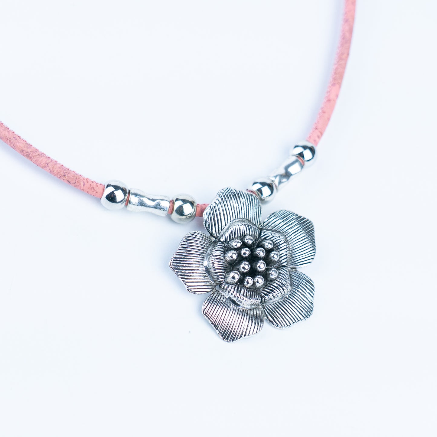 Portuguese Handmade Cork Necklace – Alloy Charm Collection N-160-MIX-5