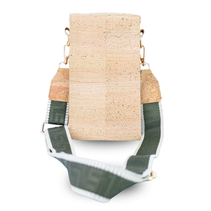 Natural Cork Phone Crossbody Bag with Wide Adjustable Strap BAGP-391